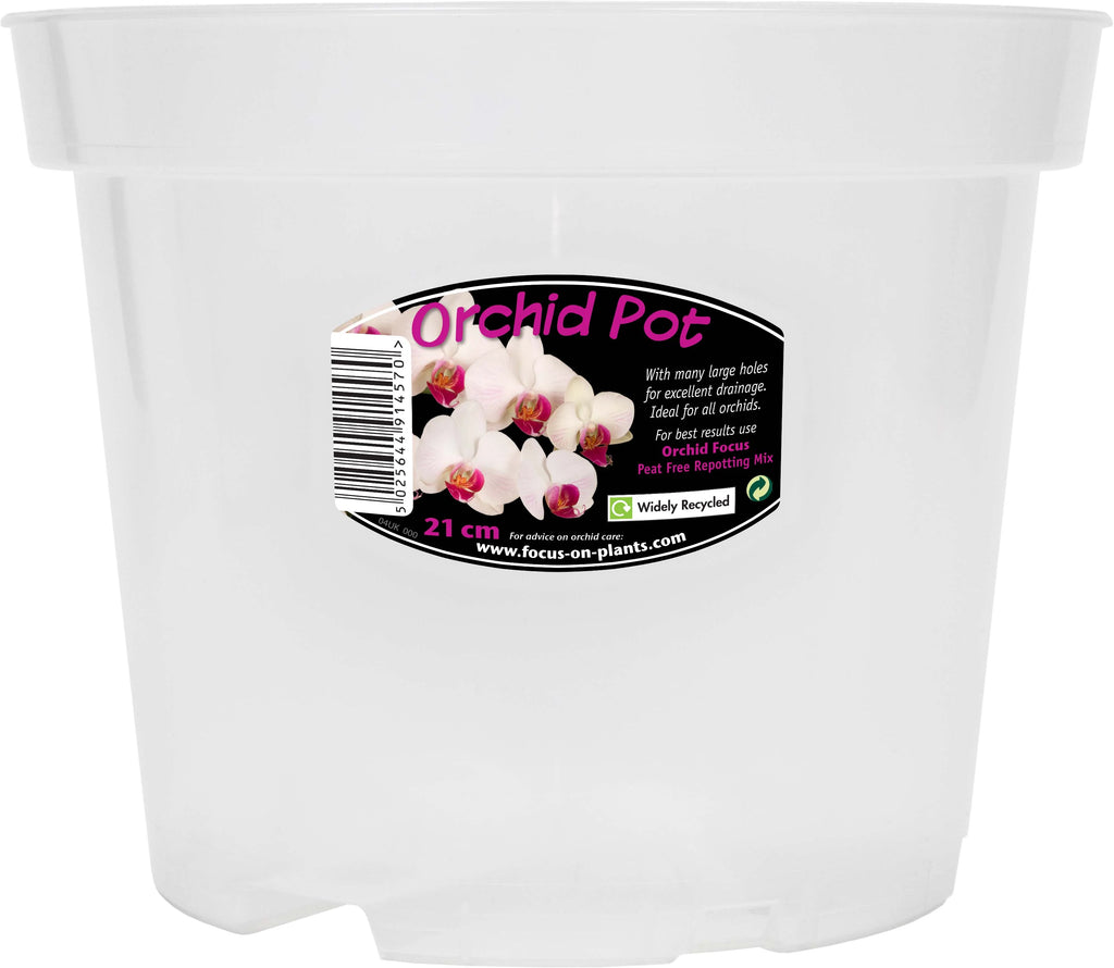 Clear Orchid Pot – Labelled