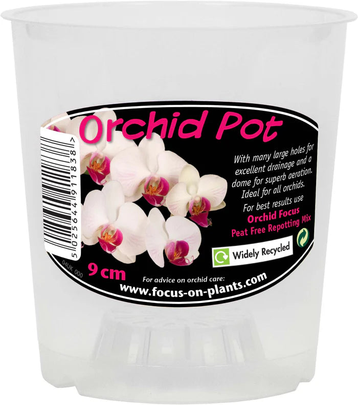 Clear Orchid Pot – Labelled