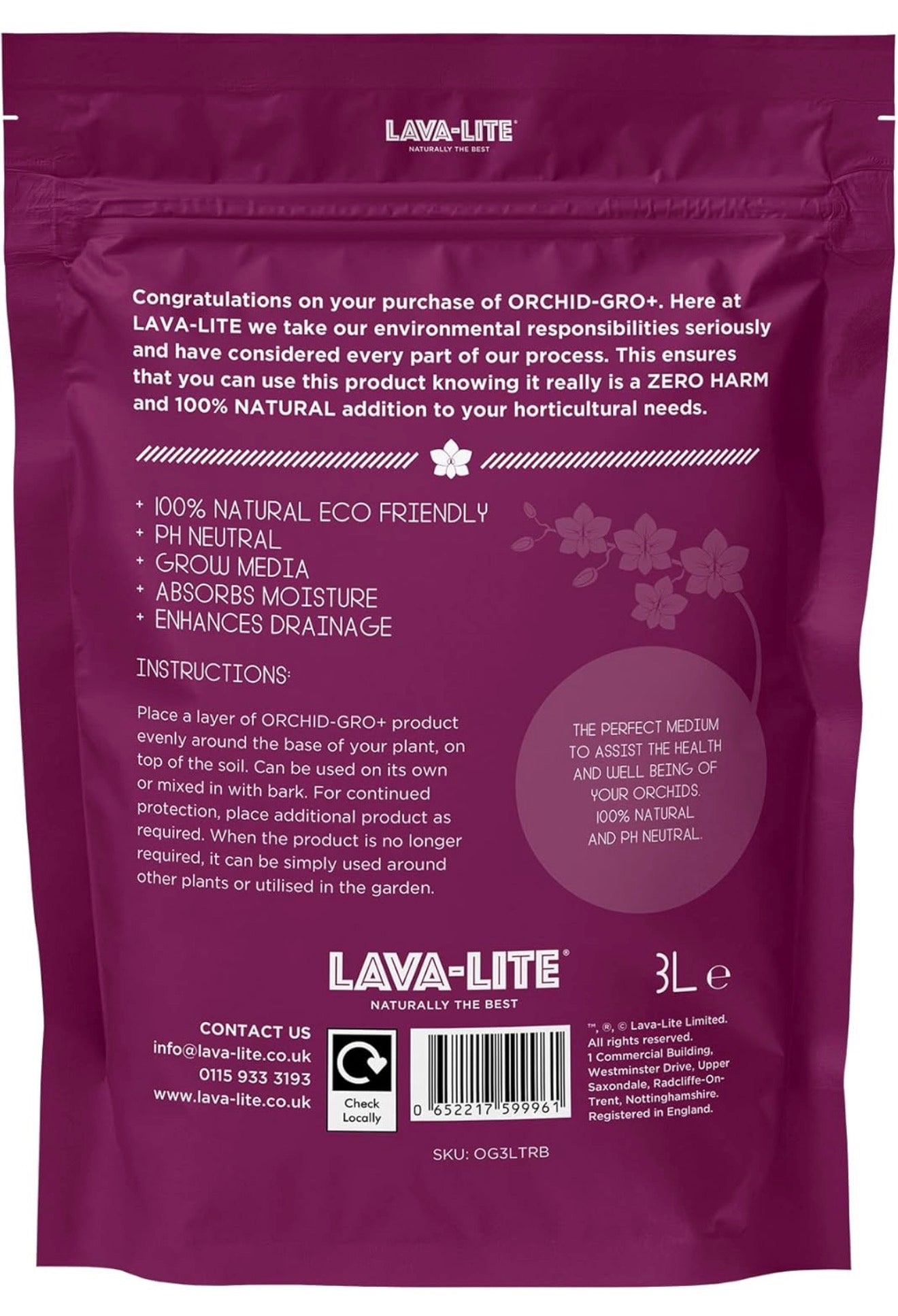 LAVA LITE Orchid - Gro + 3L