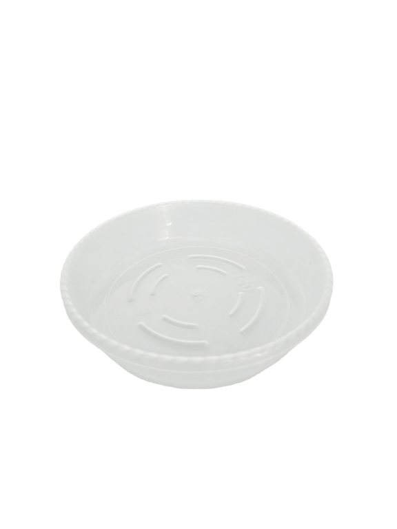 Ambassador Clear pot Saucer x 2