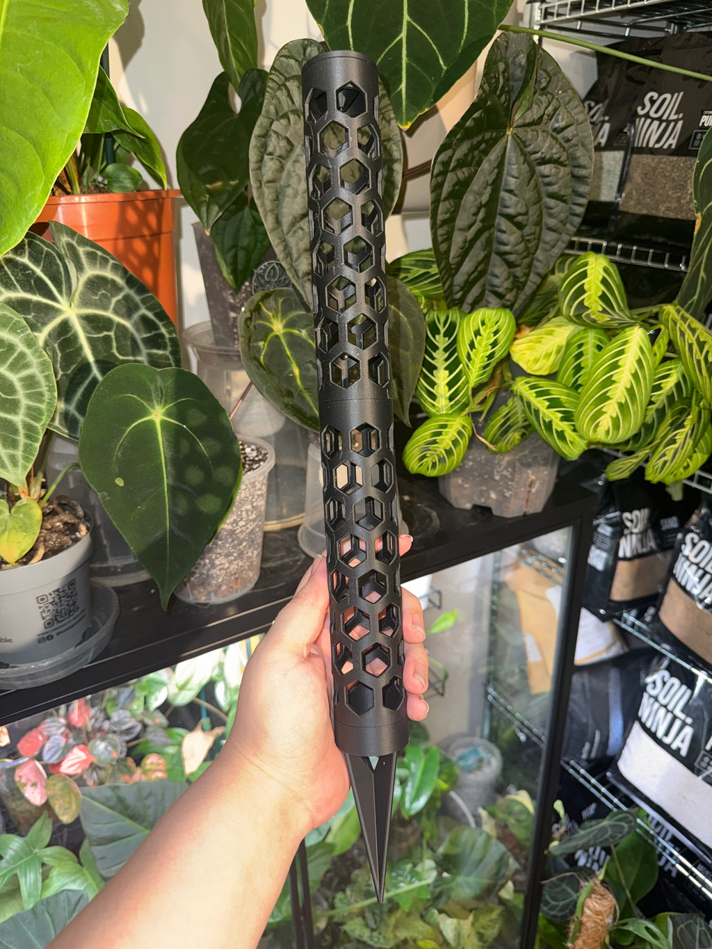 Grown By Marcus Slim Modular Moss Pole | Watering cap & Stake Included