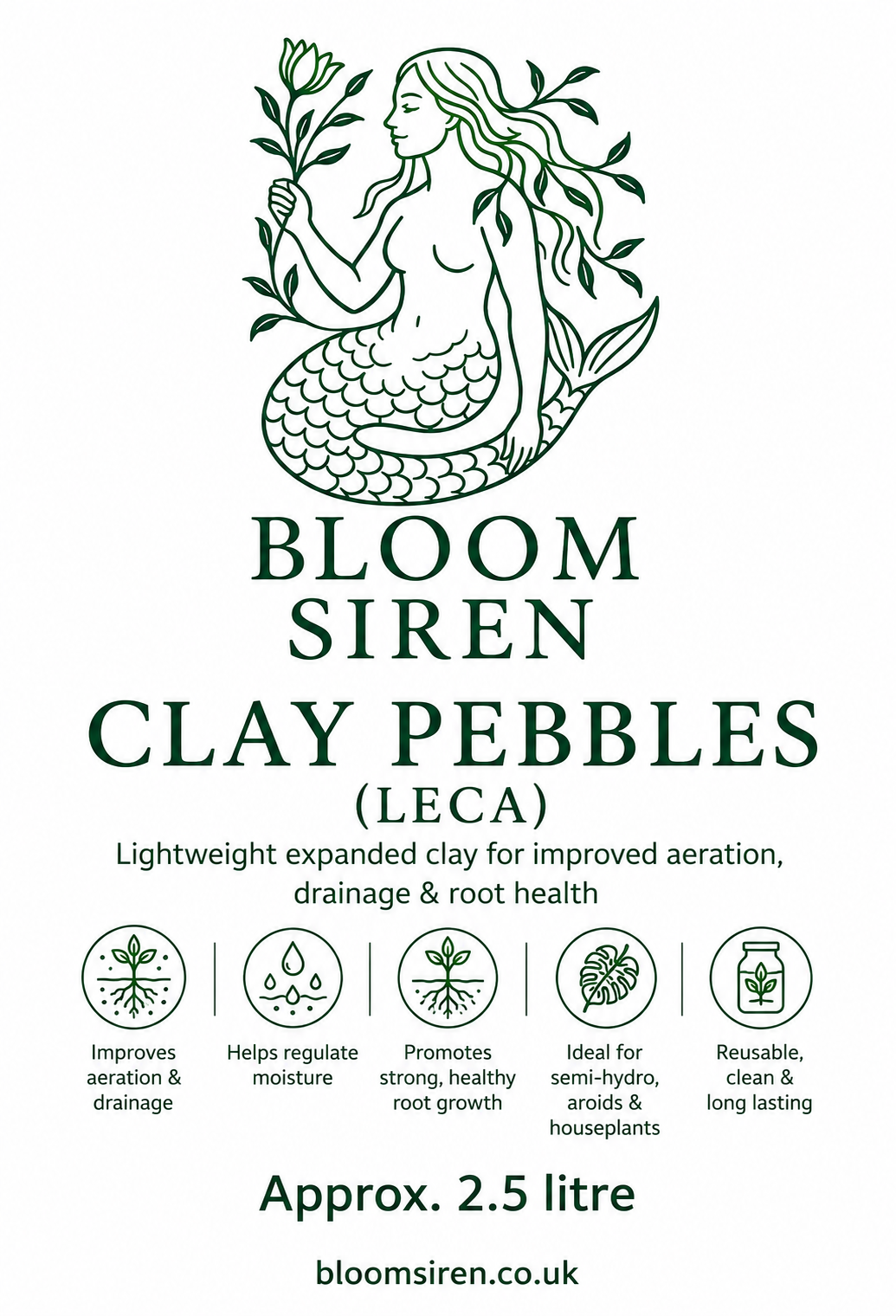 Bloom Siren Clay pebbles (leca) 2.5L