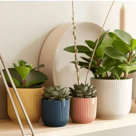 Elho Vibes Fold Round Mini 7cm - 11cm plant pots