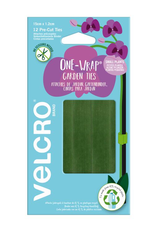 Velcro One Wrap Pre-Cut Garden Ties 12 pcs