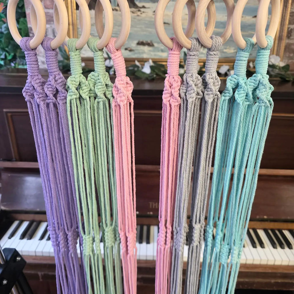 Pastel Macrame plant Hangers