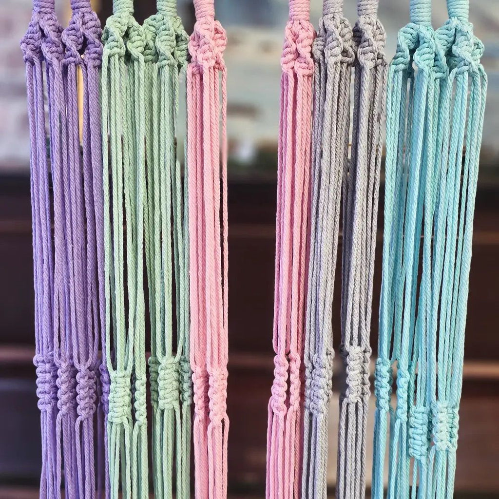 Pastel Macrame plant Hangers